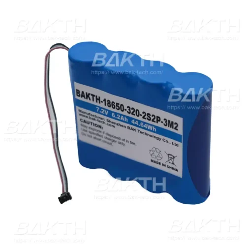 BAKTH-18650-320-2S2P-3M2, 7.2V, 6.2 Ah, 44.64 Wh Lithium Ion Battery