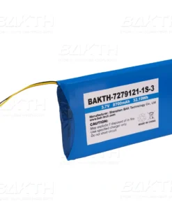 BAKTH-7279121-1S-3 3.7 V 8700 mAh 32.19 Wh is a Lithium ion polymer battery pack by BAK Technologies. For devices of consumer and medical application.