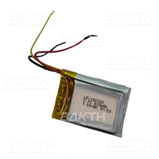 BAKTH-LP-102128 3.7 V 430 mAh 1.59 Wh is a Lithium ion polymer battery pack by BAK Technologies. Designed for various consumer and medical applications.