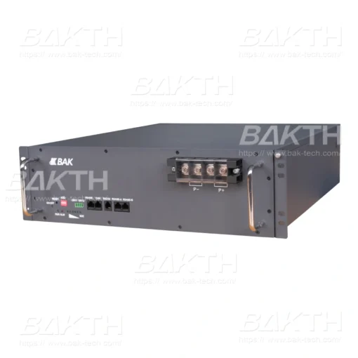 BAKTH 48V 100Ah LiFePO4 lithium battery UPS, 4800Wh. Reliable energy storage with lithium iron phosphate cells, perfect for UPS, solar, and off-grid systems