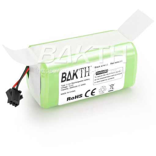 Batteries de remplacement au lithium-ion 14,4 V 2600 mAh compatibles pour les aspirateurs robots