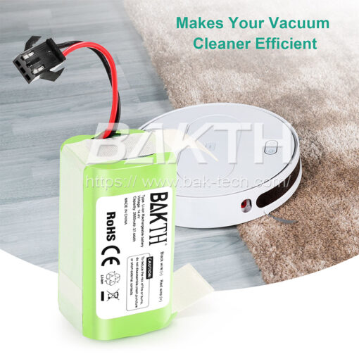 14.4V 2600mAh Lithium ion Replacement Batteries Compatible for Robot Vacuum Cleaners