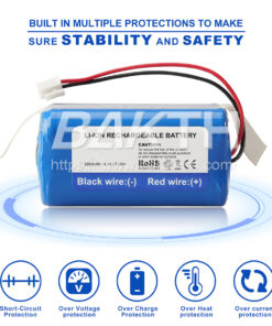 14.4V 2600mAh 锂离子替换 RVBAT850 电池兼容 Shark Ion 真空吸尘器 R75 R85