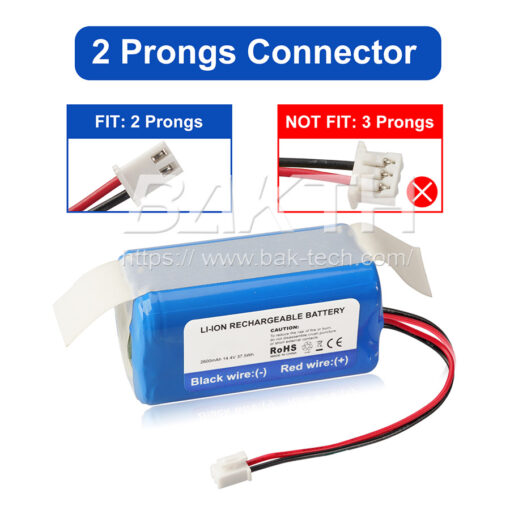 14,4 V 2600 mAh Lithium-Ionen-Ersatzbatterien RVBAT850, kompatibel mit Shark Ion-Staubsaugern R75 R85