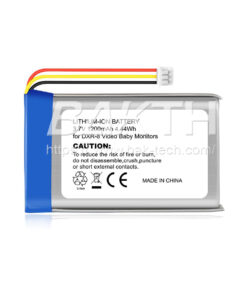 Lithium Polymer Rechargeable Replacement Battery 3.7V 1200mAh for DXR-8 Baby Monitor.