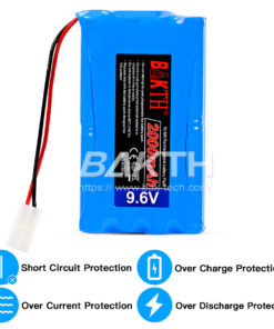 Ni-Mh battery BAKTH 9.6V 2000mAh battery