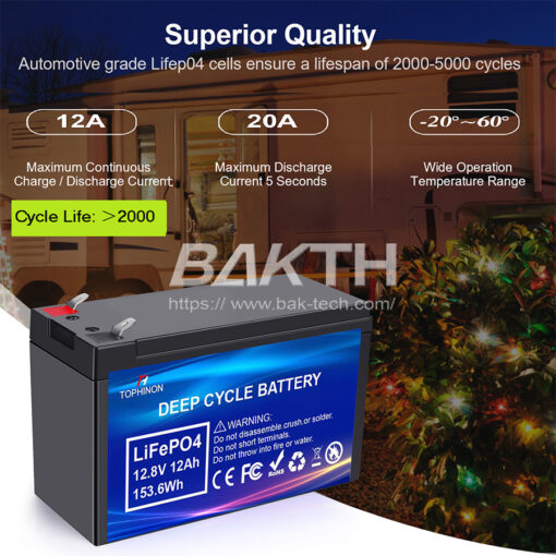 BAK TH 32700FE 4S2P C 12.8V 12Ah 153.6 Wh