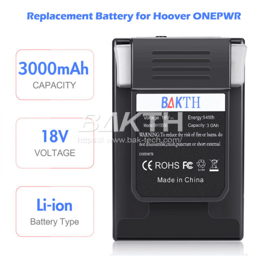 BAKTH 21700 5S HF 18V 3000mAh Batería de iones de litio