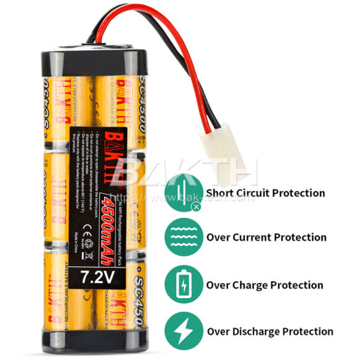 BAKTH 450SC 6S RC Ni-Mh Battery 7.2V 4500mAh BAK technology