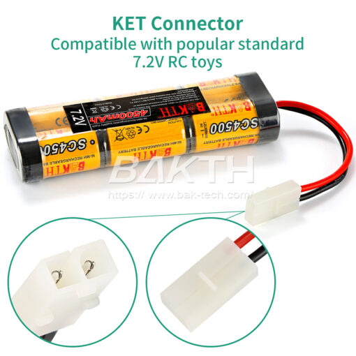 BAKTH 450SC 6S RC Ni-Mh Batería 7.2V 4500mAh shenzhen